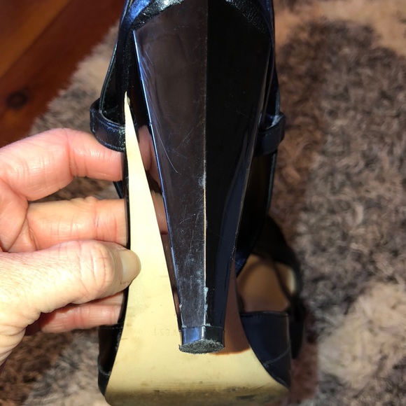 Black Nine West heeled Sandals - Picture 4 of 5